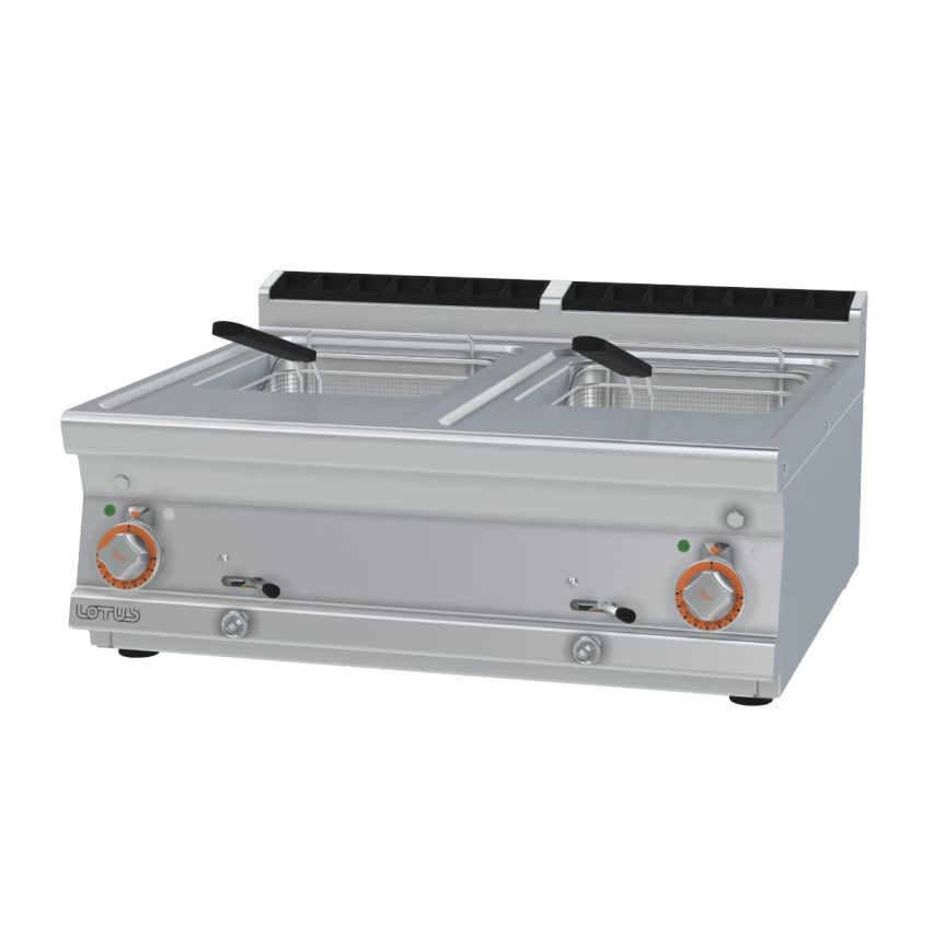 Lotus F2/13T-78ET Electric 13L + 13L Split Tank Benchtop Fryer