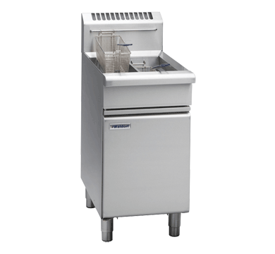 Waldorf 800 Series FNL8226G - 450mm Twin Pan Gas Fryer Low Back Version