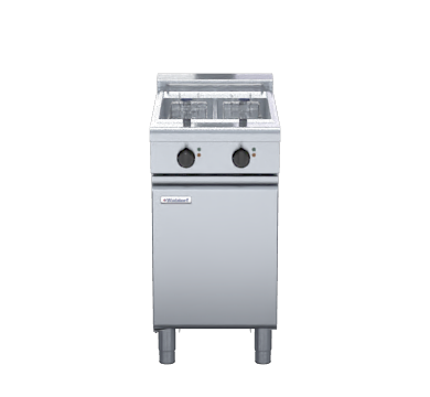 Waldorf 800 Series FNL8224E - 450mm Twin Pan Electric Fryer Low Back Version