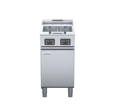 Waldorf 800 Series FNL8224EE - 450mm Twin Pan Electric Fryer Low Back Version