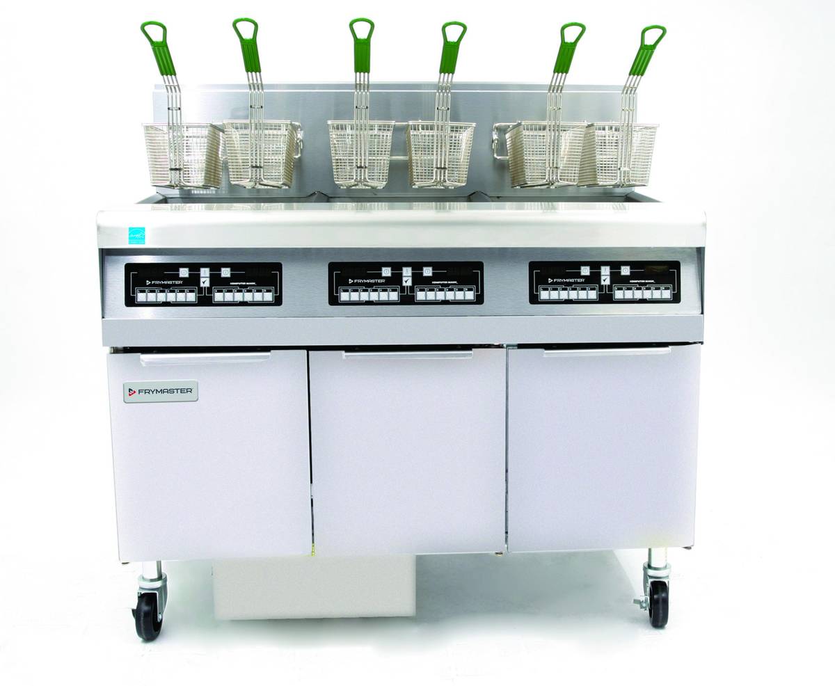 FPH355-4C-NG - Frymaster Footprint Pro 3 x H55 2 Split Pot w Computers Covers Nat Gas