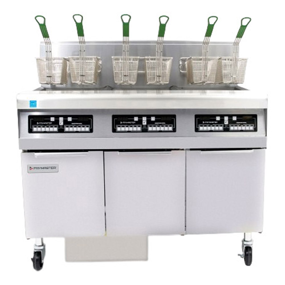 FPH355C-FD-NG - Frymaster Filtration H55 3 Full Pot w Computers Front Oil Discharge Nat Gas