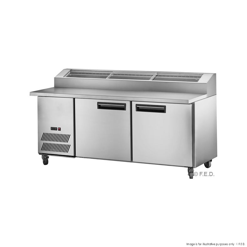 Ex-Showroom: two door DELUXE Pizza Prep Bench - PPB/15