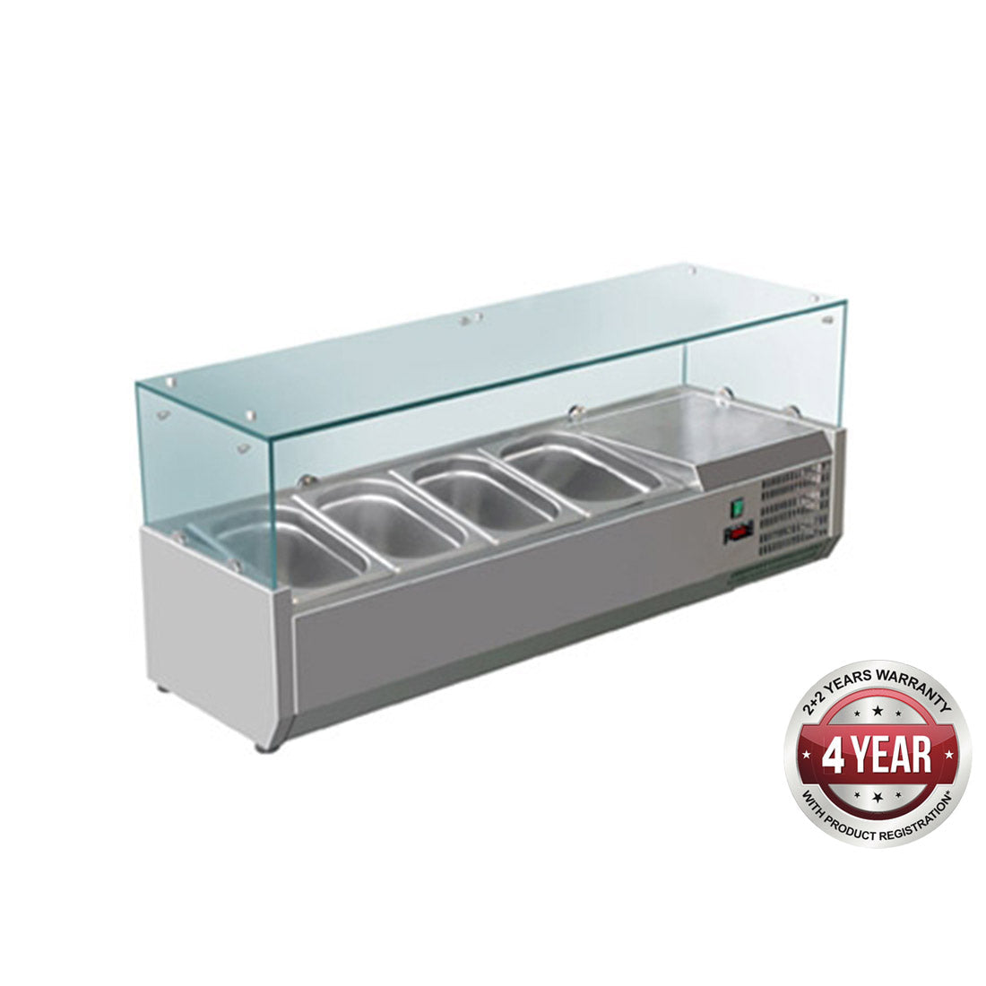 Thermaster FED-X Flat Glass Salad Bench XVRX1200/380