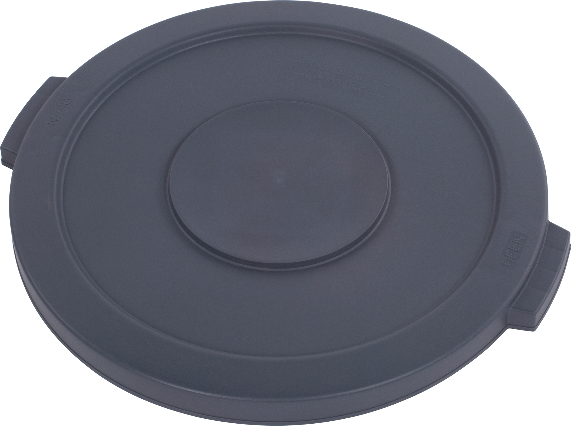 34102123 Carlisle Bronco™ Grey Round Waste Bin Lid to suit 75L Bronco Waste Bins 508mm x 32mm