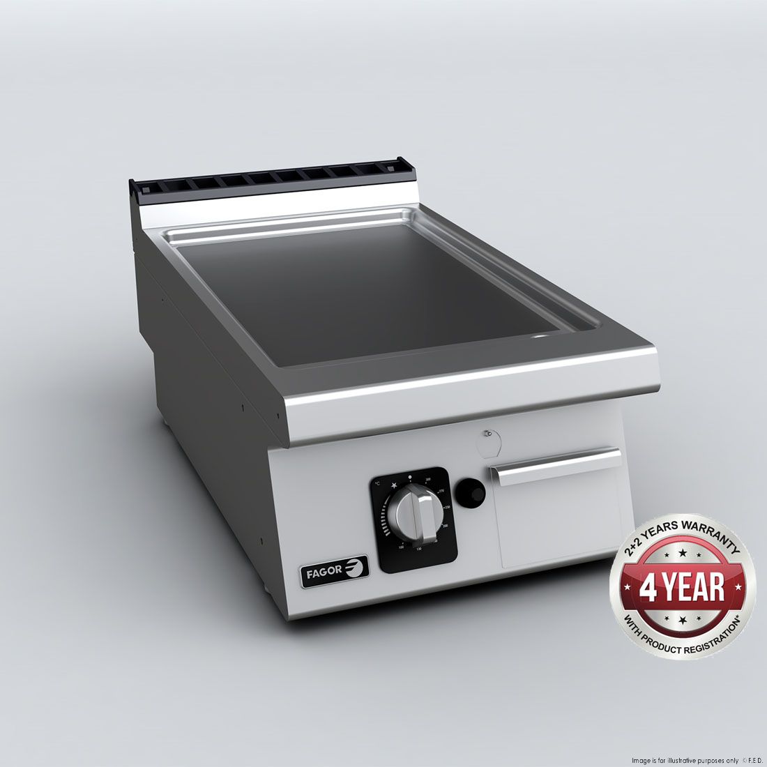 Fagor Bench Top Mild Steel Gas Griddle NG - FT-G705L