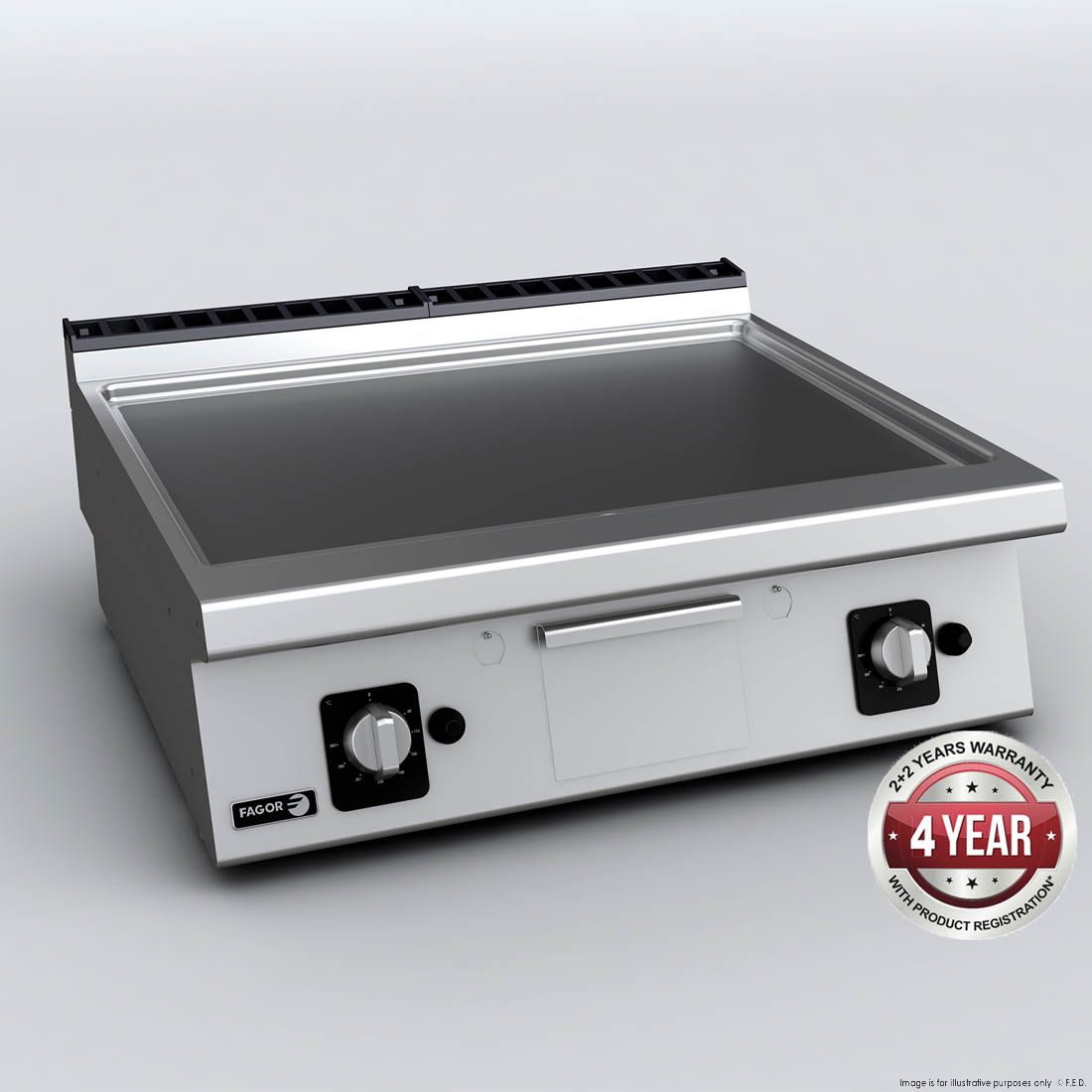 Fagor Bench Top Mild Steel Gas Griddle NG - FT-G710L