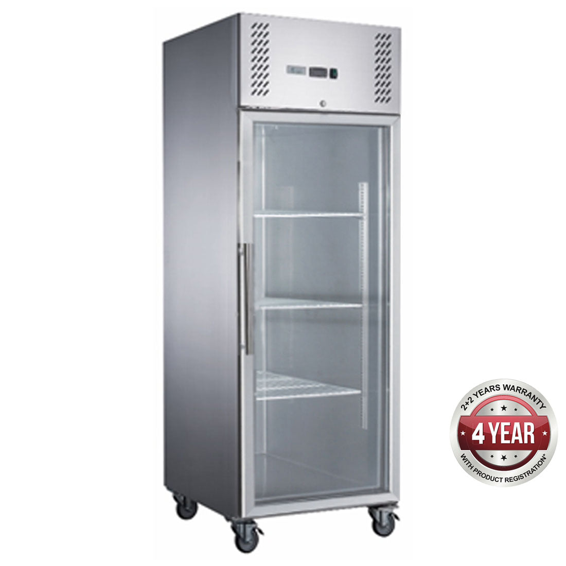 Thermaster FED-X S/S Full Glass Door Upright Freezer XURF600G1V