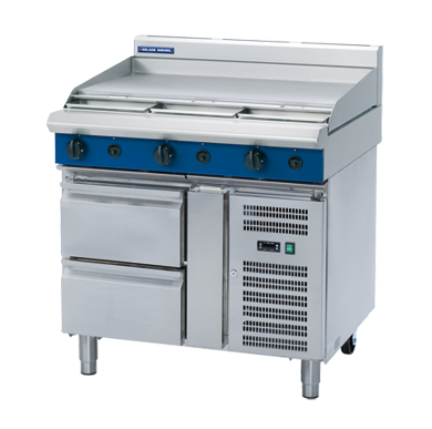 Blue Seal Evolution Series G516A-RB - 900mm Gas Cooktop  Refrigerated Base