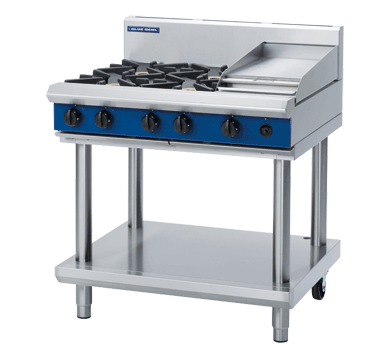 Blue Seal Evolution Series G516C-LS - 900mm Gas Cooktop  Leg Stand