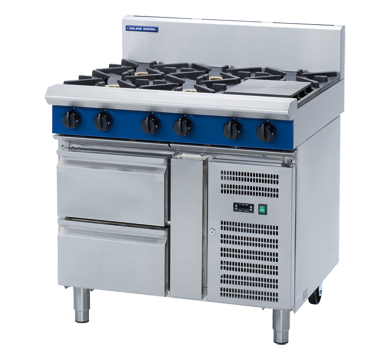 Blue Seal Evolution Series G516D-RB - 900mm Gas Cooktop  Refrigerated Base