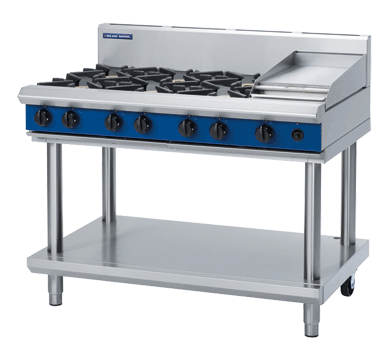 Blue Seal Evolution Series G518C-LS - 1200mm Gas Cooktop  Leg Stand