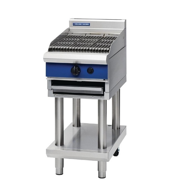 Blue Seal Evolution Series G593-LS - 450mm Gas Chargrill - Leg Stand
