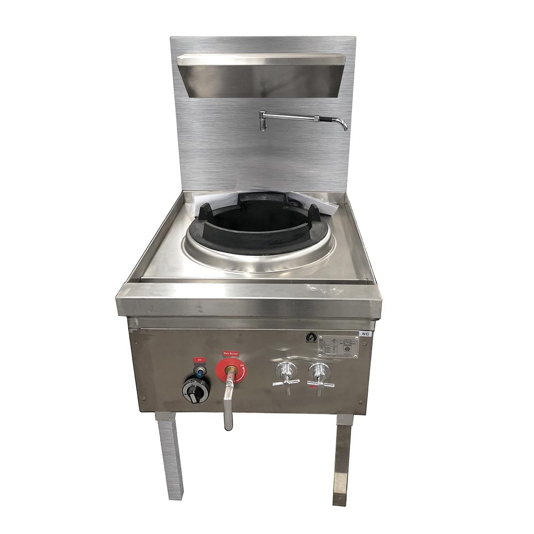 GasMAX Stainless Steel Waterless Lpg Gas Single Wok WW-1L