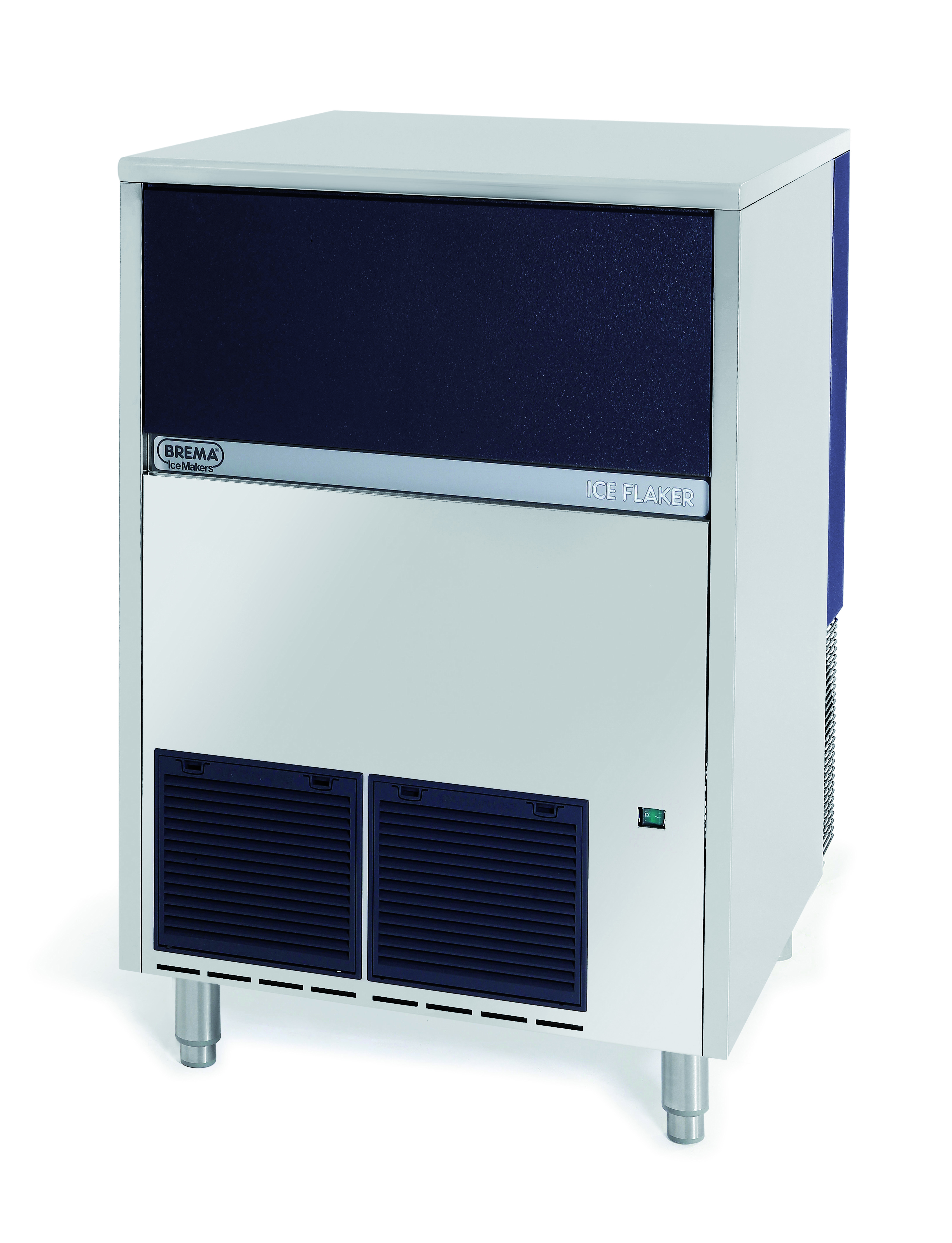 GB1555A - Brema Granular Ice Flaker With Internal Storage Bin. Up To 155Kg Production.