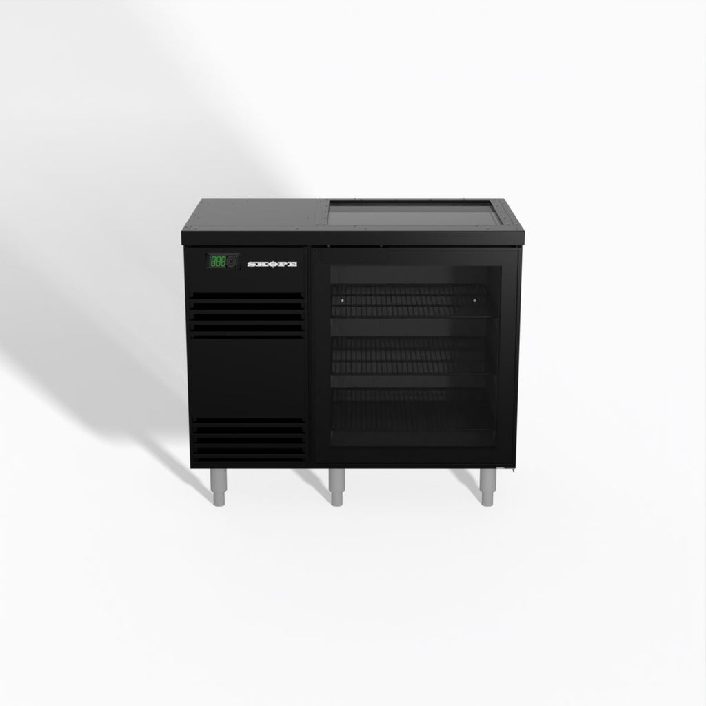 Skope Glass Chiller 1 Door BLACK