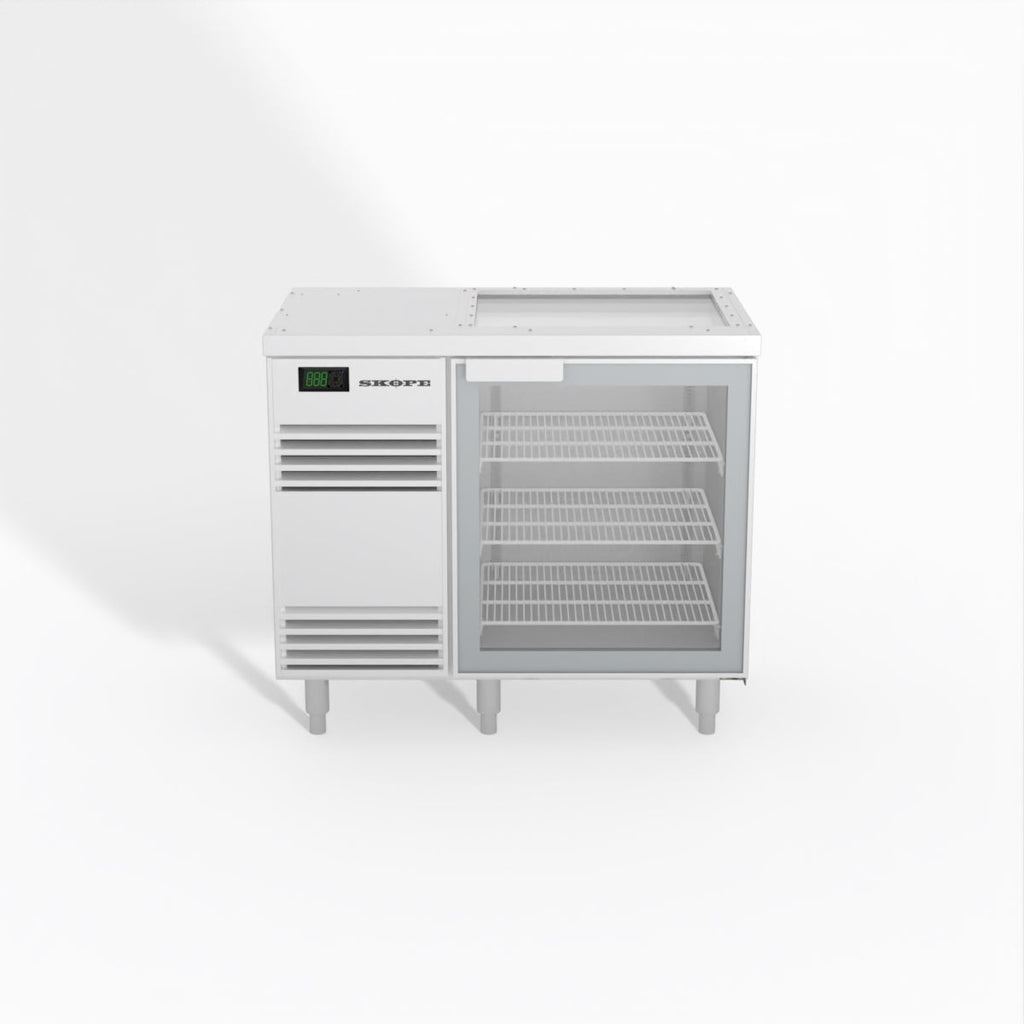 Skope Glass Chiller 1 Door WHITE