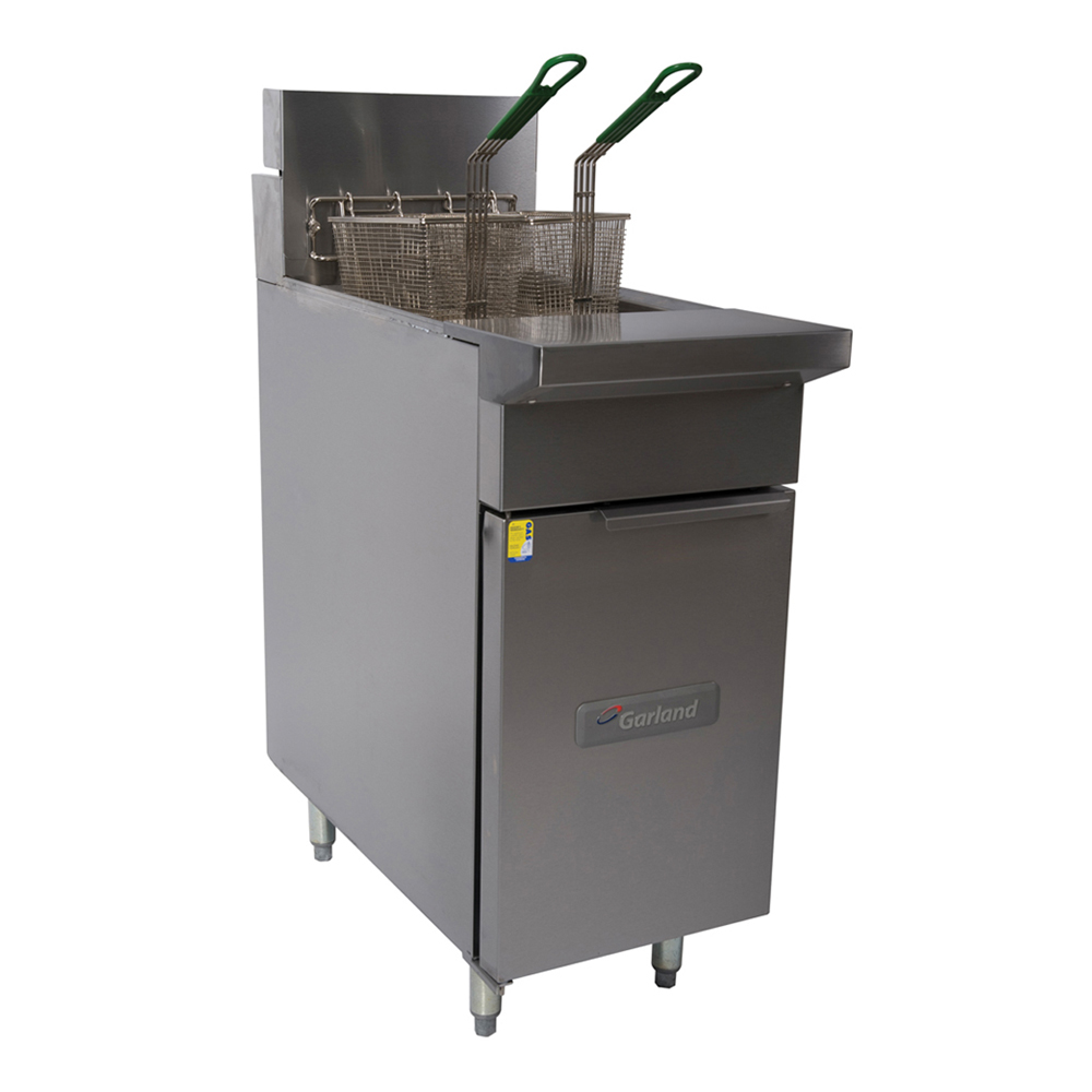 GF16FRSE-NG - Garland GF Range Match Fryer 20L w Legs SS Pot Door Nat Gas