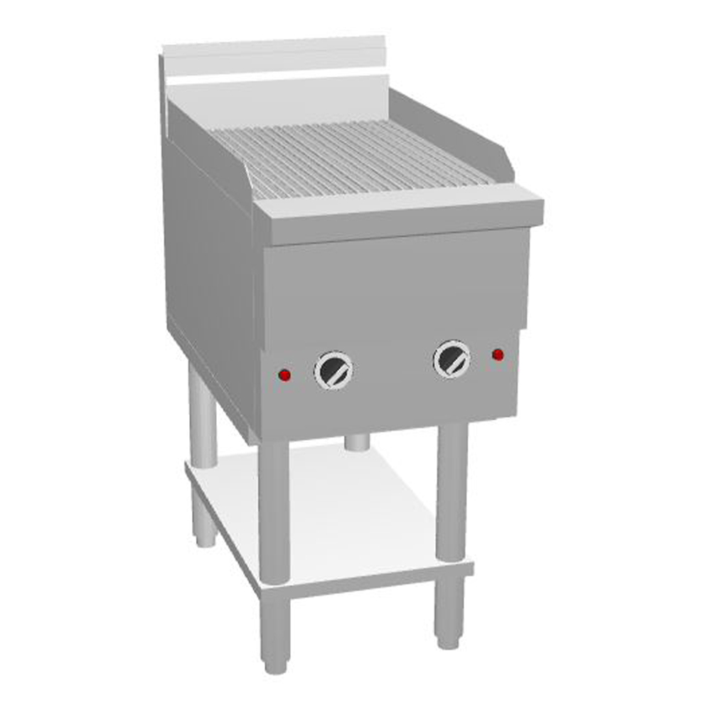 GF18-BRL-NG - Garland Restaurant Char Broiler Top 457mm Wide w Piezo Nat Gas
