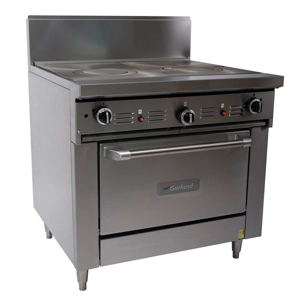 GF36-TTR-NG - Garland Restaurant Range 900mm Wide Dual Target Top w Oven Nat Gas