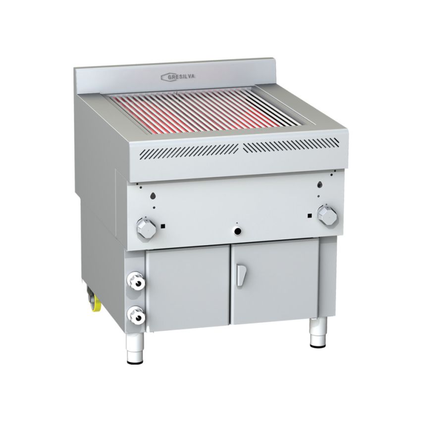 Gresilva GHPI 2/800  Direct Heat Gas Grill with Auto-Feed waterbath - Grill area 622mm x 737mm - GRE.H8.A10-1