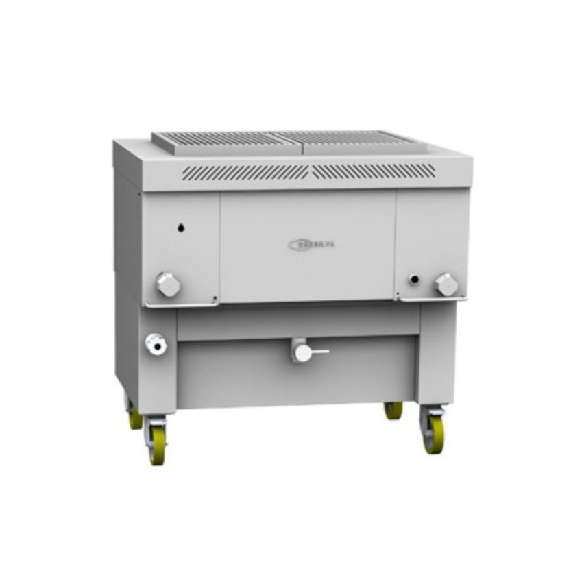 Gresilva GHPI 2F/1000 Direct Heat Gas Grill with Auto-Feed waterbath - Grill area 747mm x 478mm - GRE.H2.A10-1