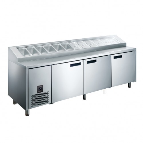 Glacian HPB2476 Pizza Prep 3 Door
