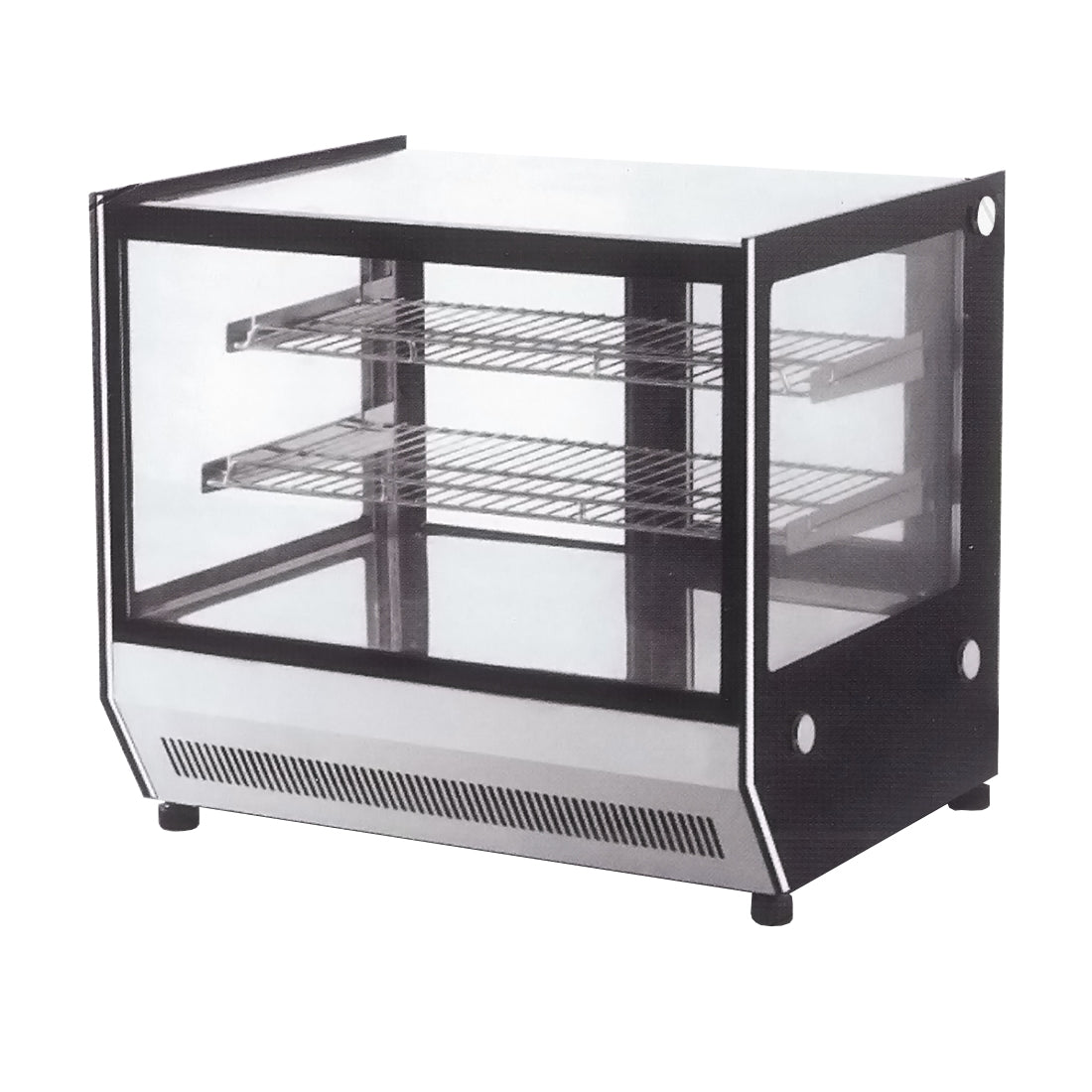 Bonvue Counter Top Square Glass Cold Food Display - GN-900RT