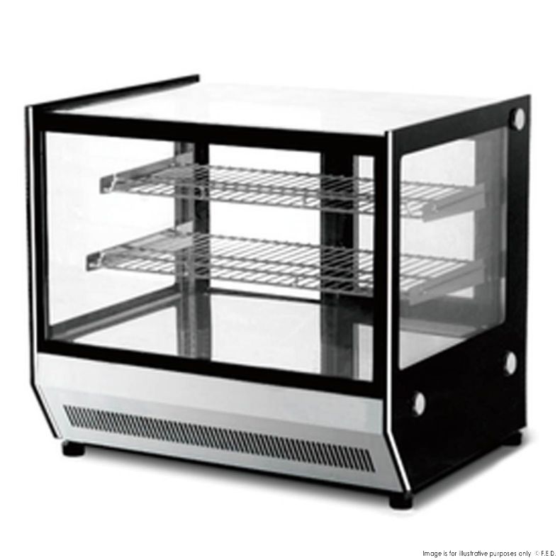 Ex-Showroom: Bonvue Counter Top Square Glass Hot Food Display - GN-900HRT-VIC2029
