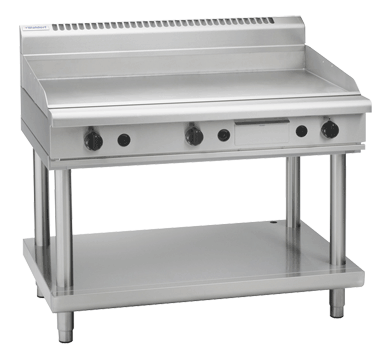 Waldorf 800 Series GPL8120G-LS - 1200mm Gas Griddle Low Back Version  Leg Stand