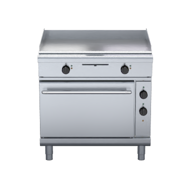 Waldorf 800 Series GPL8910E - 900mm Electric Griddle Static Oven Range Low Back Version