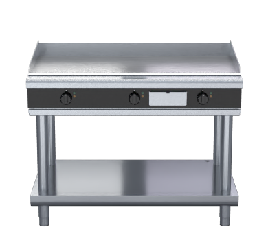 Waldorf Bold GPLB8120E-LS - 1200mm Electric Griddle Low Back Version - Leg Stand