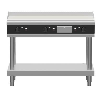 Waldorf Bold GPLB8120G-LS - 1200mm Gas Griddle Low Back Version - Leg Stand