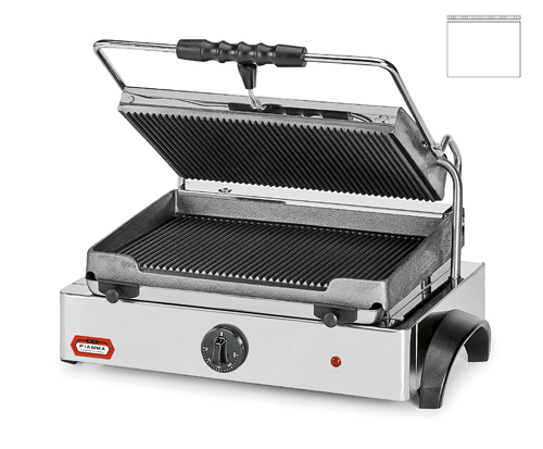 CONTACT GRILL - Grooved Upper/Smooth Lower Plates