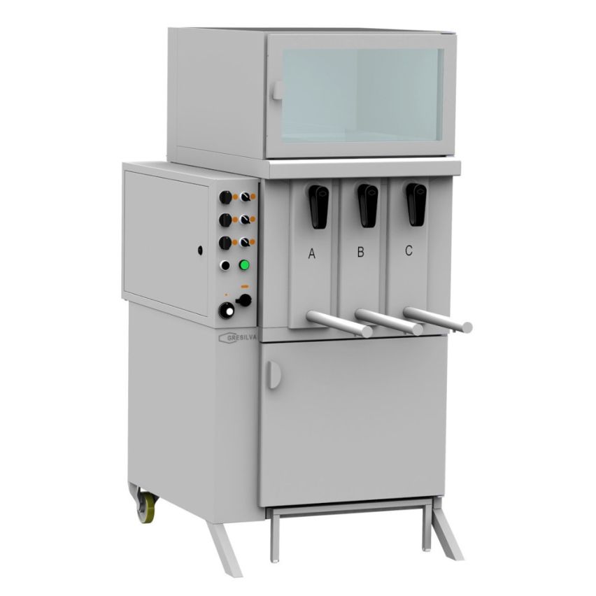 Gresilva GV3 Electric 3 Module Vertical Grill with Auto-Feed waterbath - GRE.V3.A10-1