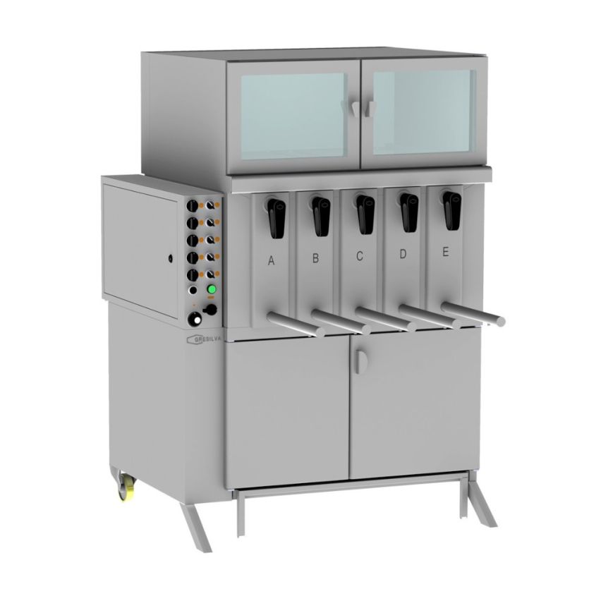 Gresilva GV5 Electric 5 Module Vertical Grill with Auto-Feed waterbath - GRE.V5.A10-1