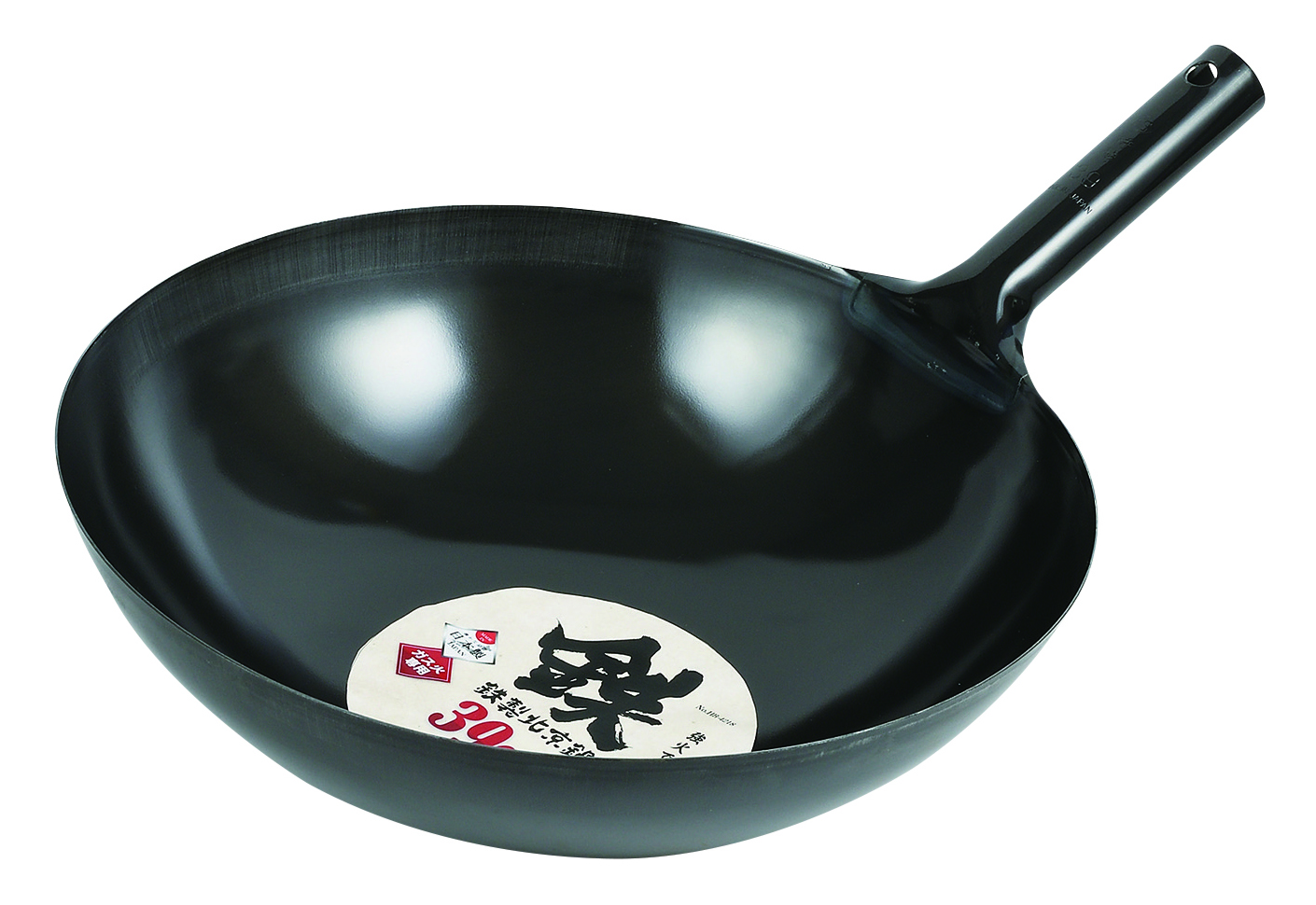 HB-4218 - Pearl Life Iron Beijing Wok with round base 39 cm