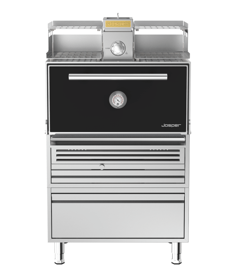 Josper Charcoal Oven HJX-PRO-M120-WTD Medium with desuperheater, table and drawer