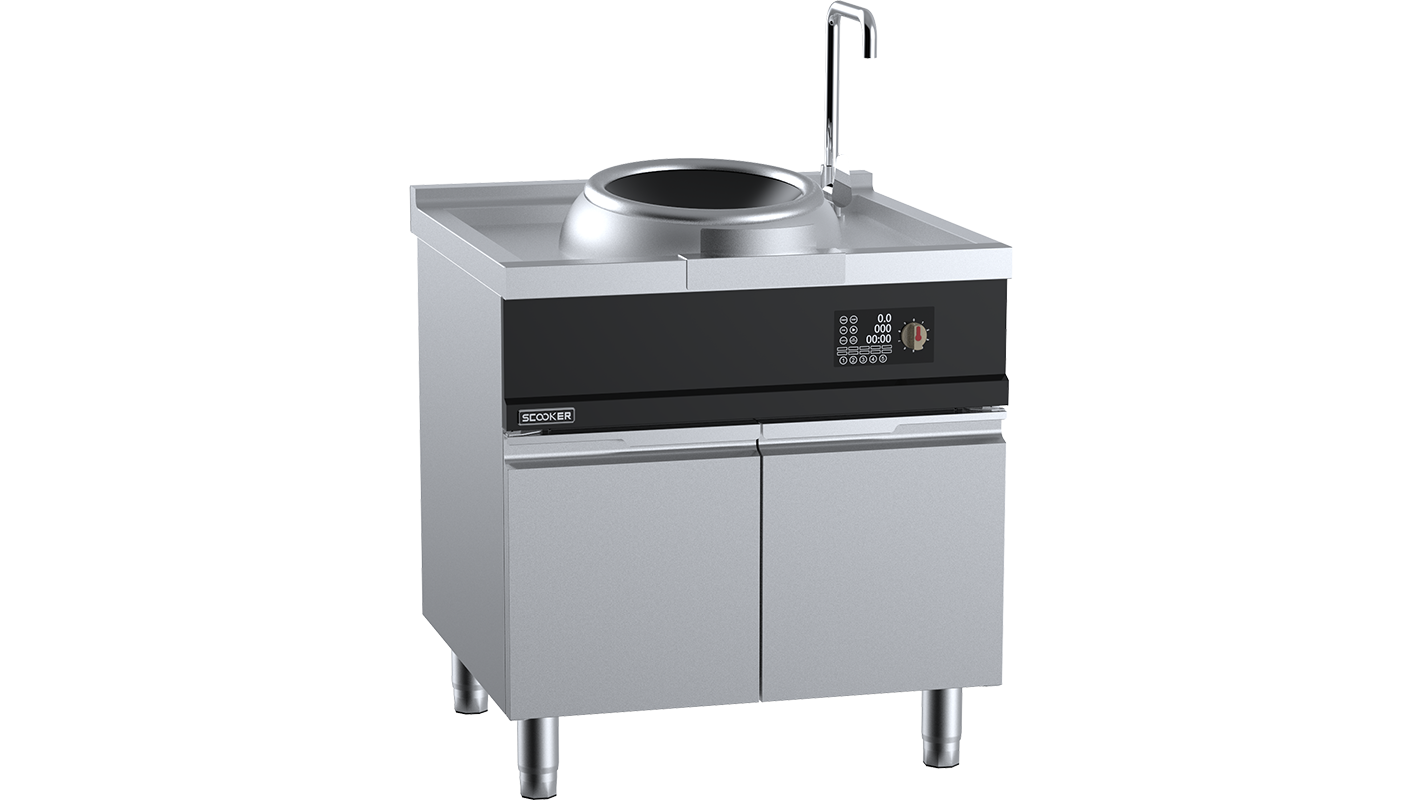 SCooker HLXCDN-C12 - Induction Single Wok Standard Ring 12kw