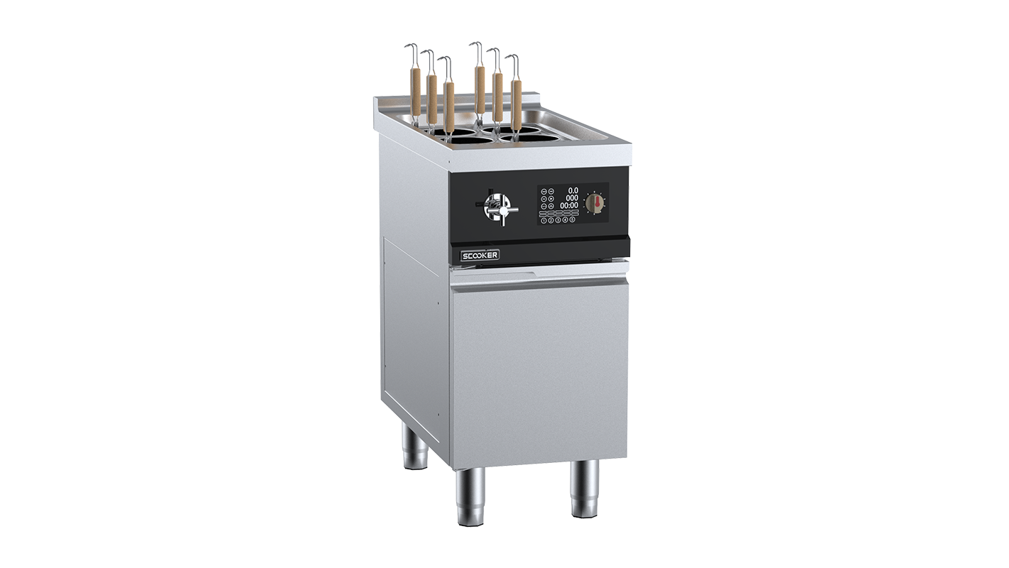 SCooker HLZMDN6-C12 - Induction Single Pan Noodle Cooker 6 Baskets 12kw