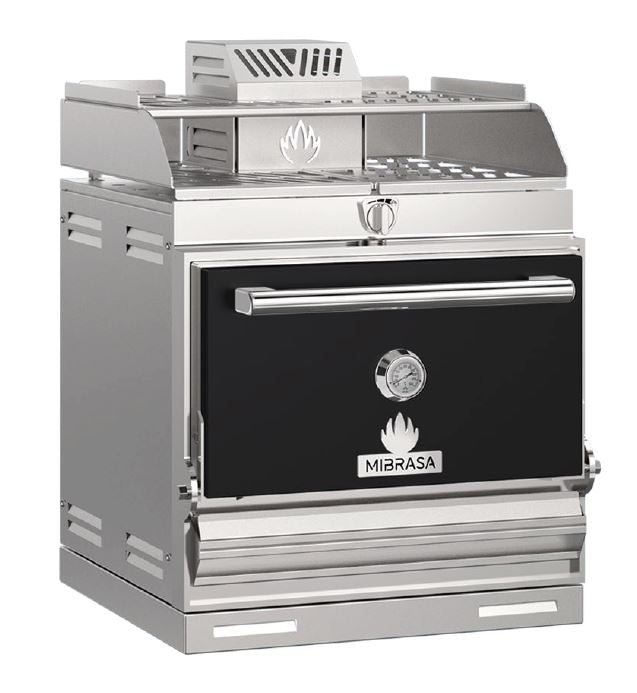 HMB-SB-75-BLACK - Mibrasa Charcoal Oven With Heating Rack- One Grill Shelf And Standard Accessorie
