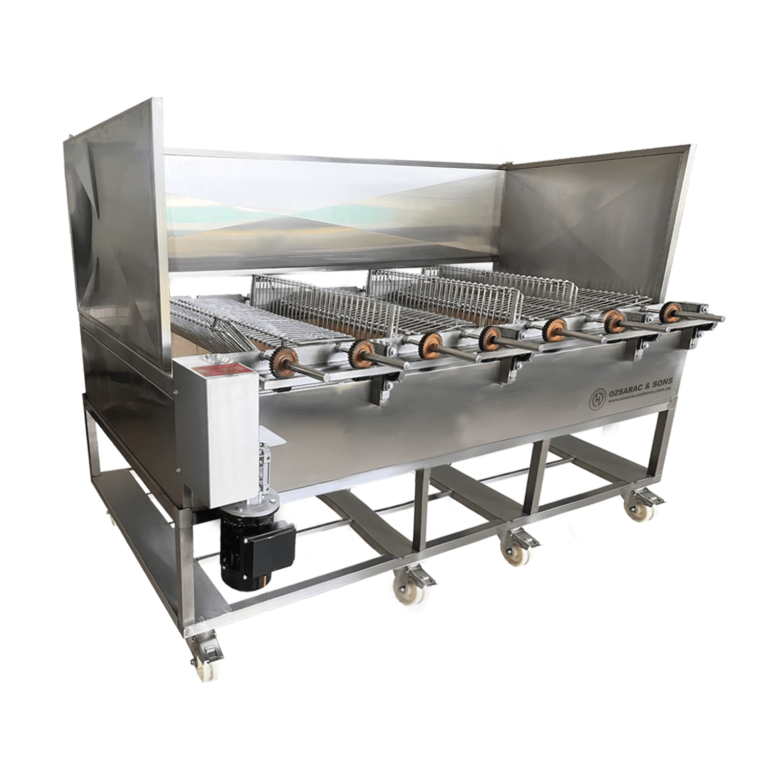 HO5x7 Series Charcoal Rotisserie 7 Rows