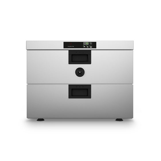 Moduline HSW 012E - 2 x 1/1GN Static Holding Cabinet with Two Drawers