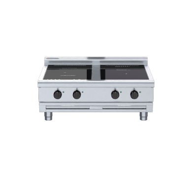 Waldorf 800 Series INL8400R5F-B- 900mm Electric Induction Cooktop Low Back Version - Bench Model