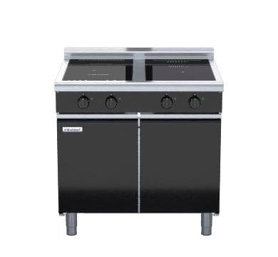 Waldorf Bold INLB8400R3F-CD - 900mm Electric Induction Cooktop  Low Back Version - Cabinet Base