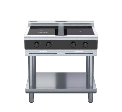 Waldorf Bold INLB8400R3F-LS - 900mm Electric Induction Cooktop Low Back Version - Leg Stand