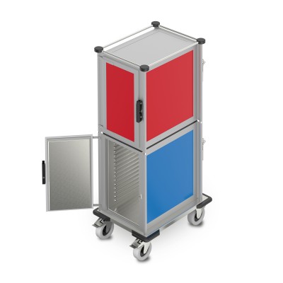 ISOBOX-HOT-COLD-TALL - Hupfer ISOBOX 1 x Heated 1 x Refrigerated dble stacked. 2 x 15 GN 1x1 37.5mm