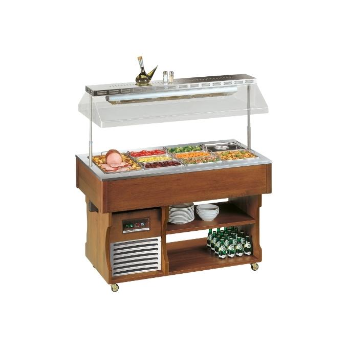 ISOLA4MBM - Tecfrigo Isola Self-Serve Bain-Marie - Isola 4 Bain Marie