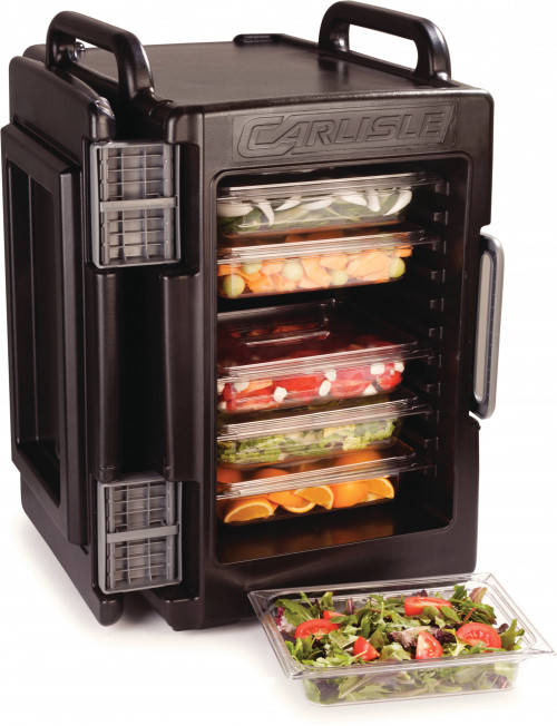 IT40003 Carlisle Cateraide™ Black End Loading Insulated Food Pan Carrier 676mm x 460mm x 740mm