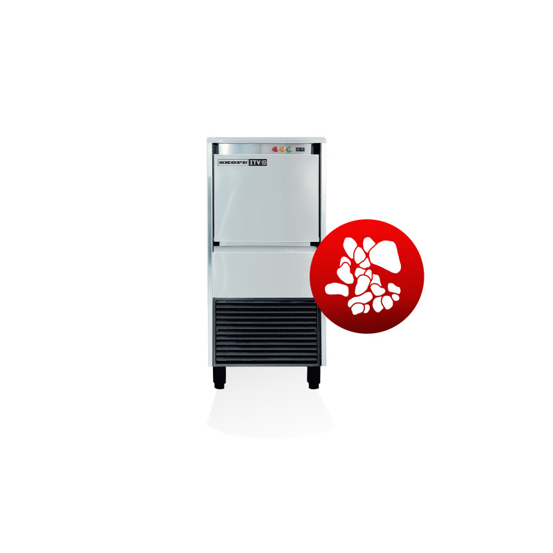 ITV ICE QUEEN IQ50 Self-Contained Granular Ice Maker R290 - STAINLESS STEEL